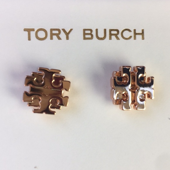 SALE!!! Tory Burch T stud earrings - Picture 6 of 7